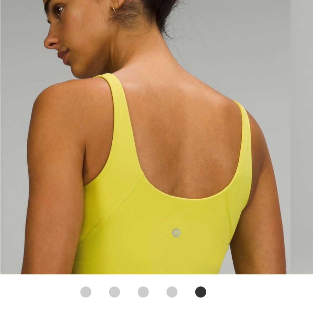 Lululemon Athletica Yellow Tank Top